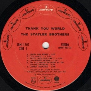 Statler Brothers Thank You World Vinyl LP Record Used Country Music 2