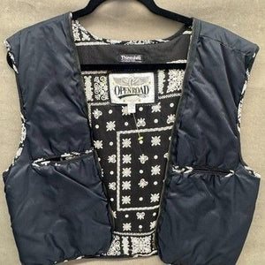 VTG Reversible Open Road Paisley Bandana Thinsulate Vest Men's L 3