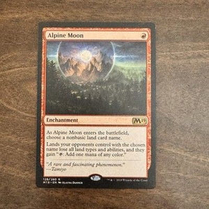 Magic The Gathering Alpine Moon Rare M19 Ungraded Near Mint Card 1
