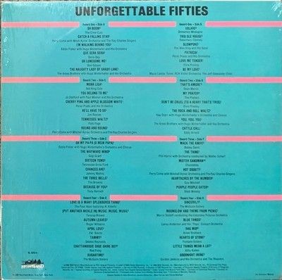 Various Unforgettable Fifties Vinyl LP Record