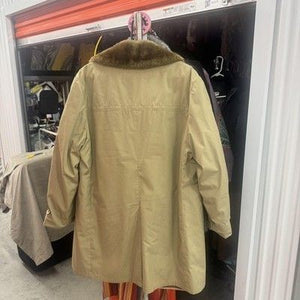 Brooks Brothers Mens Coat XL Faux Fur Lined Button Up Vintage 70s Pre-Owned Good 2