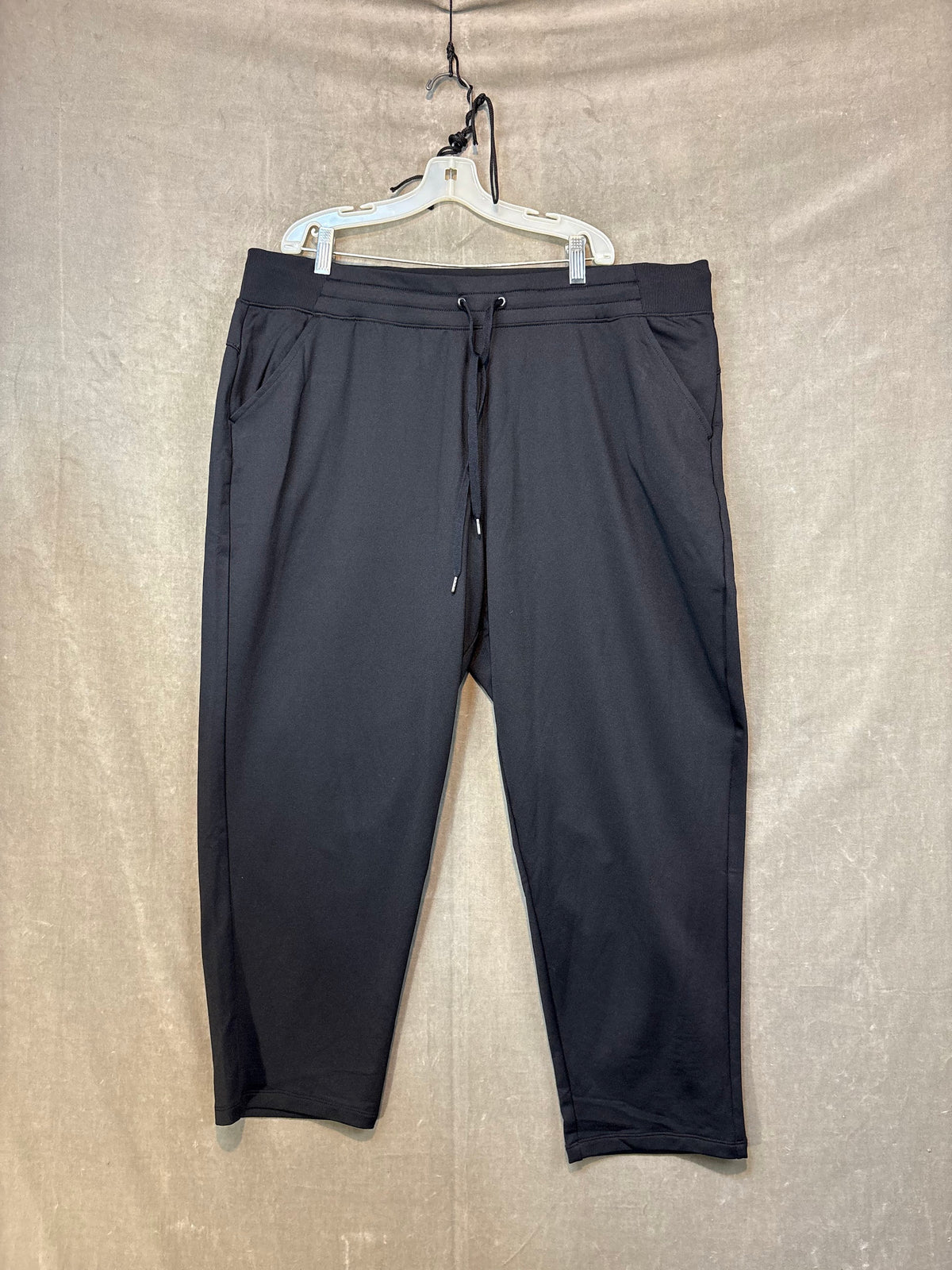 TEK GEAR Jogger Pants Black XXL 62% Polyester Gently Used Athletic