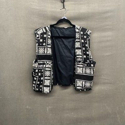 VTG Reversible Open Road Paisley Bandana Thinsulate Vest Men's L