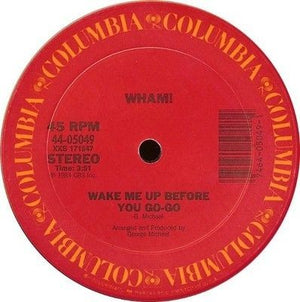 Wham Wake Me Up Before You Go-Go 12 Inch Vinyl Record Used 2