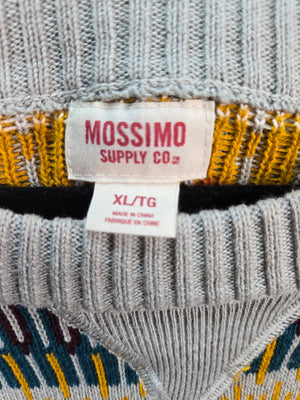 Mossimo Supply Co Women's Multicolor Stripe Knit Pullover Sweater Size XL 2