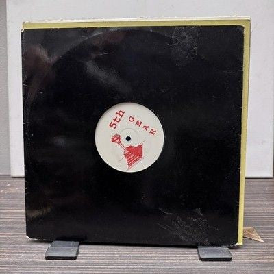 5th Gear 12 Inch Black Vinyl Record LP White Label Used Cardboard Sleeve