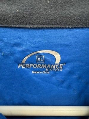 Performance Jacket Mens XL Windbreaker Full Zip Cycling Reflective Pockets