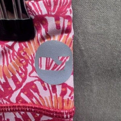 Vineyard Vines Leggings Womens Extra Small Pink Orange Performance Activewear