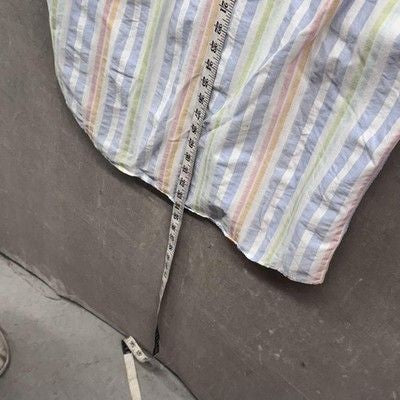 Jos A Bank Shirt Mens Medium Blue Pastel Striped Button Up Stays Cool Cotton