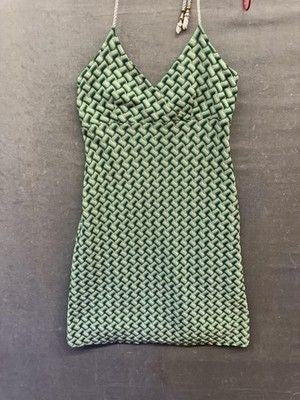 Ann Taylor Loft Dress Womens 4P Petite Textured Knit Fitted Sleeveless Summer Pr 3