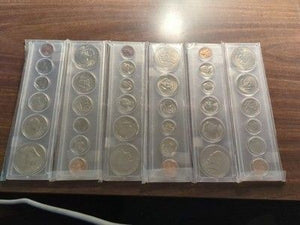 6 Coin Sets 1971 1972 1974 Mint Sets Whitman Holders Used Uncirculated 2