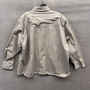 Walls Shirt Mens 2XL Khaki Beige Western Snap Button Down Cotton Pre-Owned Excel 2