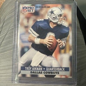 1991 NFL Pro Set - Troy Aikman #128 Dallas Cowboys Football Card Quarterback 1