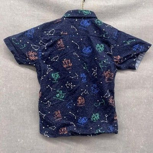 Craft+Flow Shirt Little Boys Large Navy Zodiac Constellation Print Short Sleeve 3