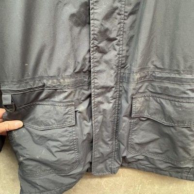 Envoy Aramark WearGuard Mens XL Gray Hooded Nylon Work Parka Pre-Owned Good