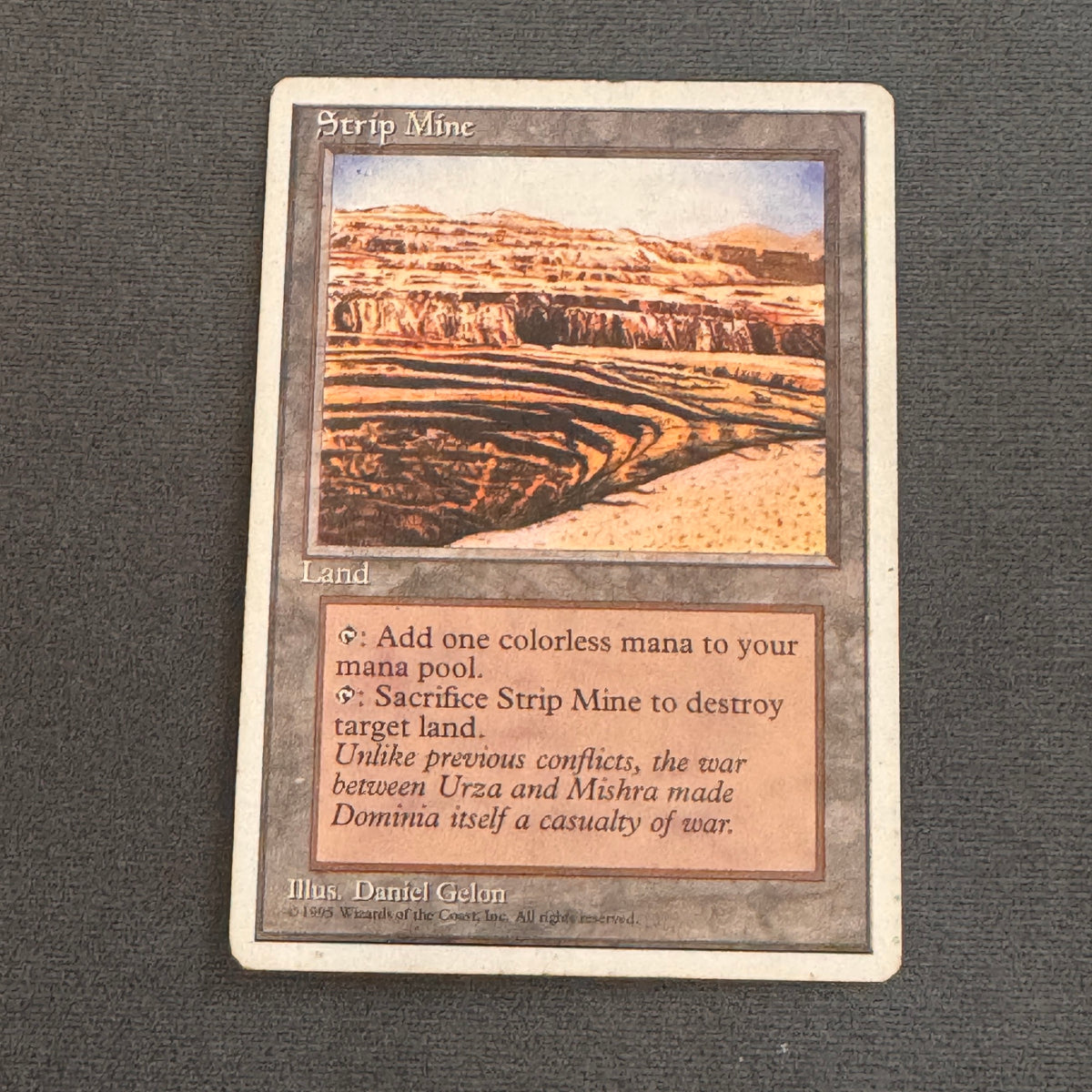 Strip Mine Fourth Edition 363 MTG Magic The Gathering MP