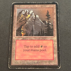 Mountain (A) Limited Edition Beta 297 MTG Magic The Gathering HP #1 1