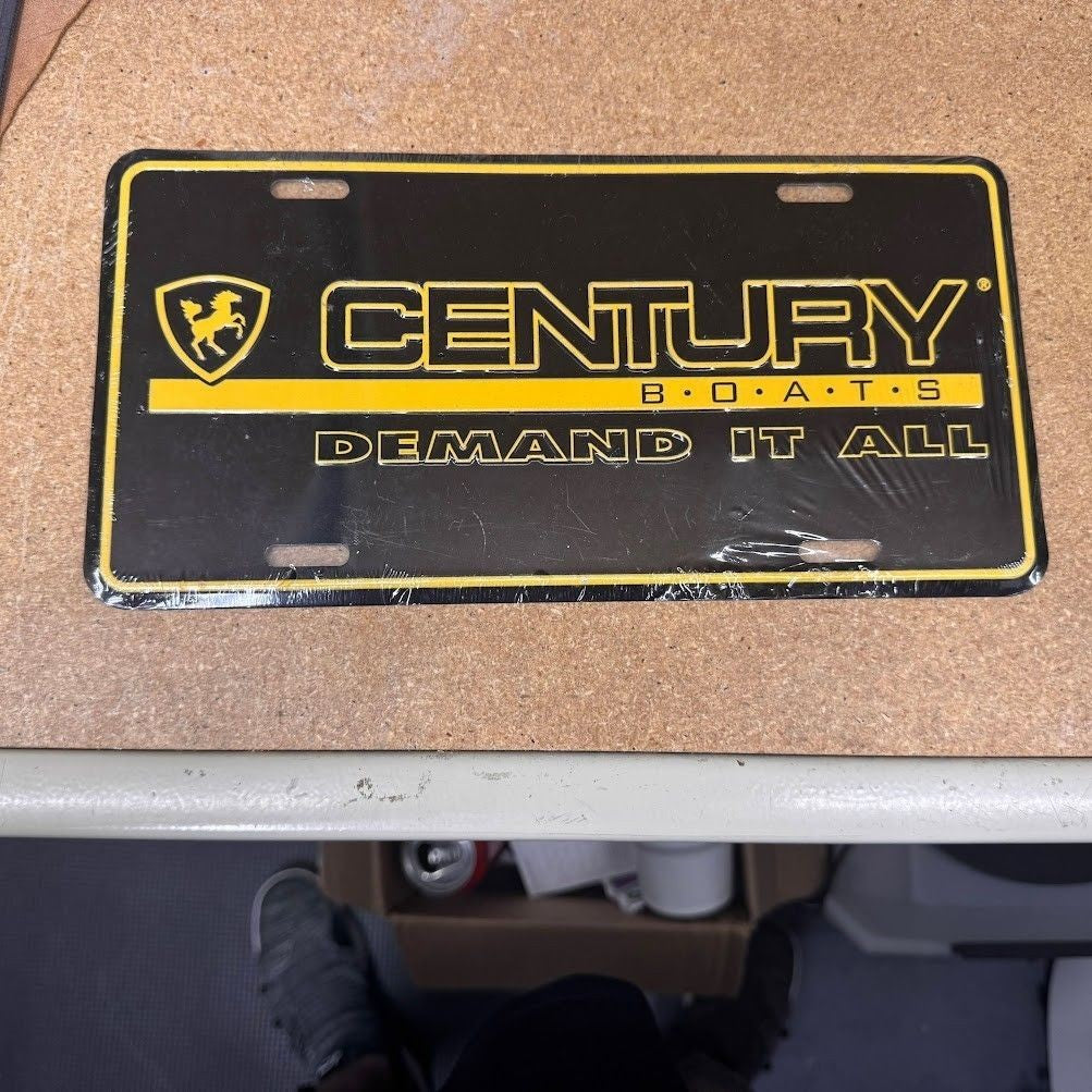 Century Boats Car Collectible License Plate – Demand it All Limited Promo