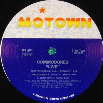 Commodores Live! Vinyl LP Record