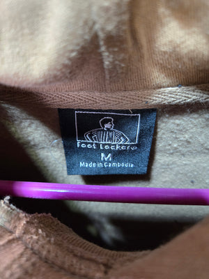 Foot Locker Men's Tan Fleece Pullover Hoodie Kangaroo Pocket Size M 2