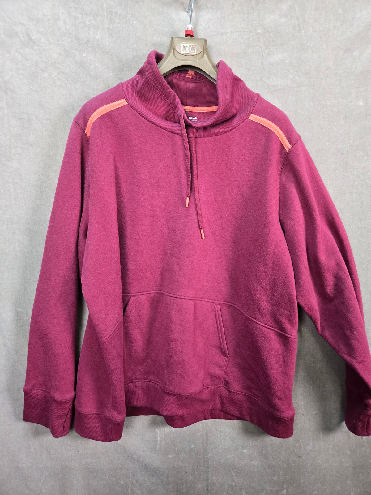 Tek Gear Mens Burgundy Ultrasoft Fleece Mock Neck Pullover 3X