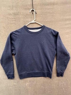 Champion Sweatshirt Mens XL Navy Blue Crewneck C Logo Used