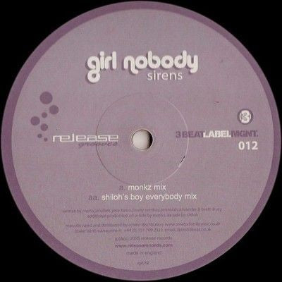 Girl Nobody Sirens 12" Vinyl Record