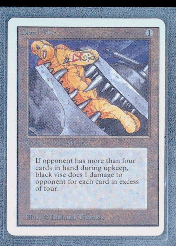 1993 Magic The Gathering Unlimited Edition Black Vise #234 Uncommon