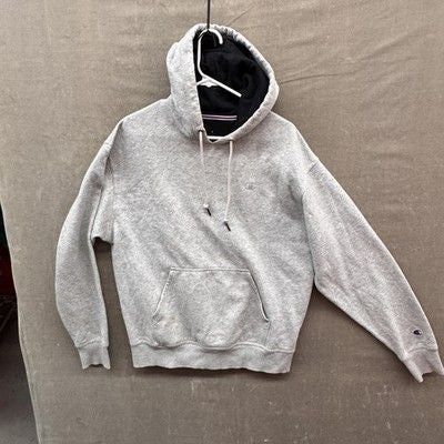 Champion Hoodie Sweatshirt Mens Extra Large Gray Two Tone Kangaroo Pocket Pre-Ow