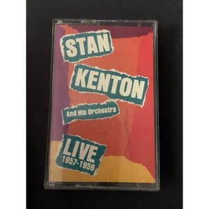 Stan Kenton Orchestra Live 1957-1959 Jazz Big Band Cassette Tape Very Good Condi 2