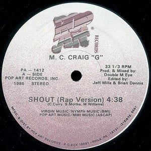 M. C. Craig "G" Shout 12" Vinyl Record 1