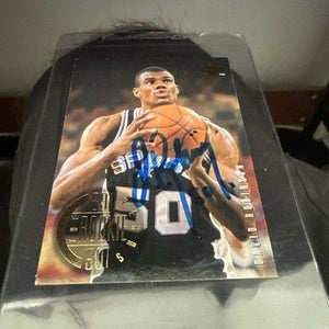 1995-96 Upper Deck - The Rookie Years David Robinson #154 Gold Electric Auto 2
