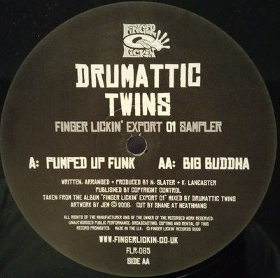 Drumattic Twins Pumped Up Funk / Big Buddha Vinyl Record