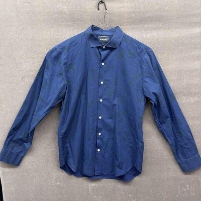 Bonobos Shirt Mens Medium Blue Slim Fit Button Up Long Sleeve Cotton Pre-Owned G