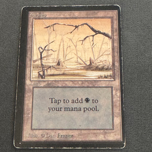 Swamp (B) Limited Edition Beta 295 MTG Magic The Gathering MP 1