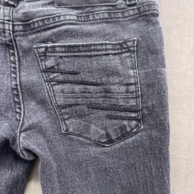 Steves Jeans Jeans Womens 8 Black Distressed Skinny Stretch Denim Pockets 2021