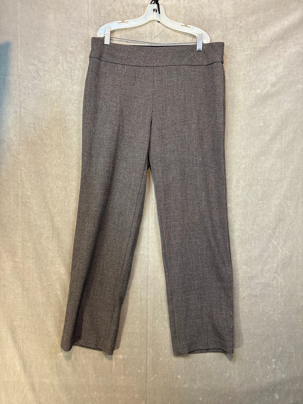 Investments Dress Pants Brown Gray Tweed Size 8 Regular Excellent Used Condition