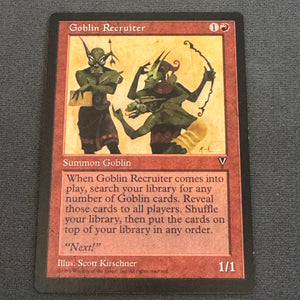 Goblin Recruiter Visions 80 MTG Magic The Gathering NM 1