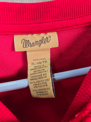 Wrangler Women's Red Velvet Crew Neck Sweater XL 1X 16 18 New With Tags 2