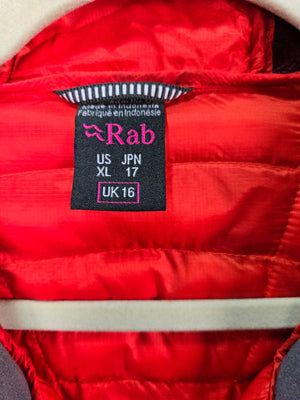 Rab Women's Red Cirrus Flex 2.0 Hooded Insulated Jacket Size XL 2