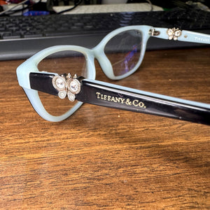 TIFFANY &amp; CO FRAMES ONLY EYEGLASSES TF 2051-B 8055 BLACK BLUE 51-16-135 2