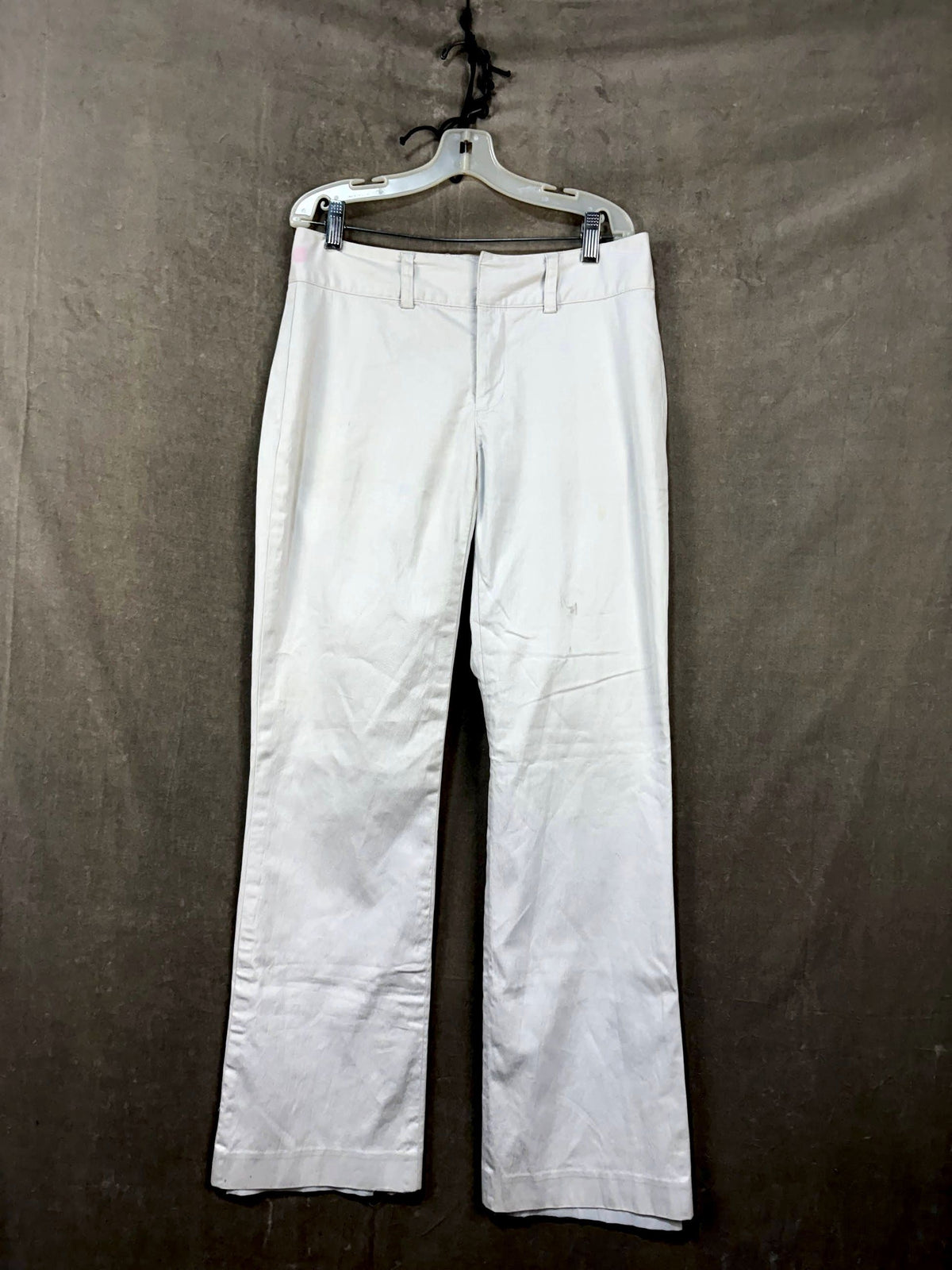 Banana Republic Martin Stretch White Pants Size 4 Tall Good Condition
