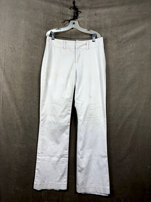 White Banana Republic Martin Stretch Pants, Size 4L