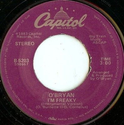 O'Bryan Vinyl Single I'm Freaky 7 Inch Used
