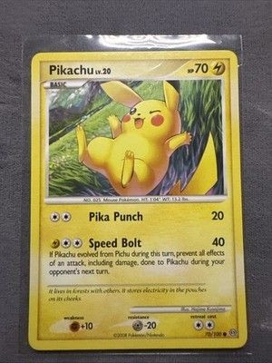 Pikachu 70/100 Stormfront Common Pokemon