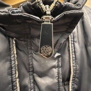 Vince Camuto Jacket Womens Large Quilted Down Puffer Mid Length Winter Coat 2