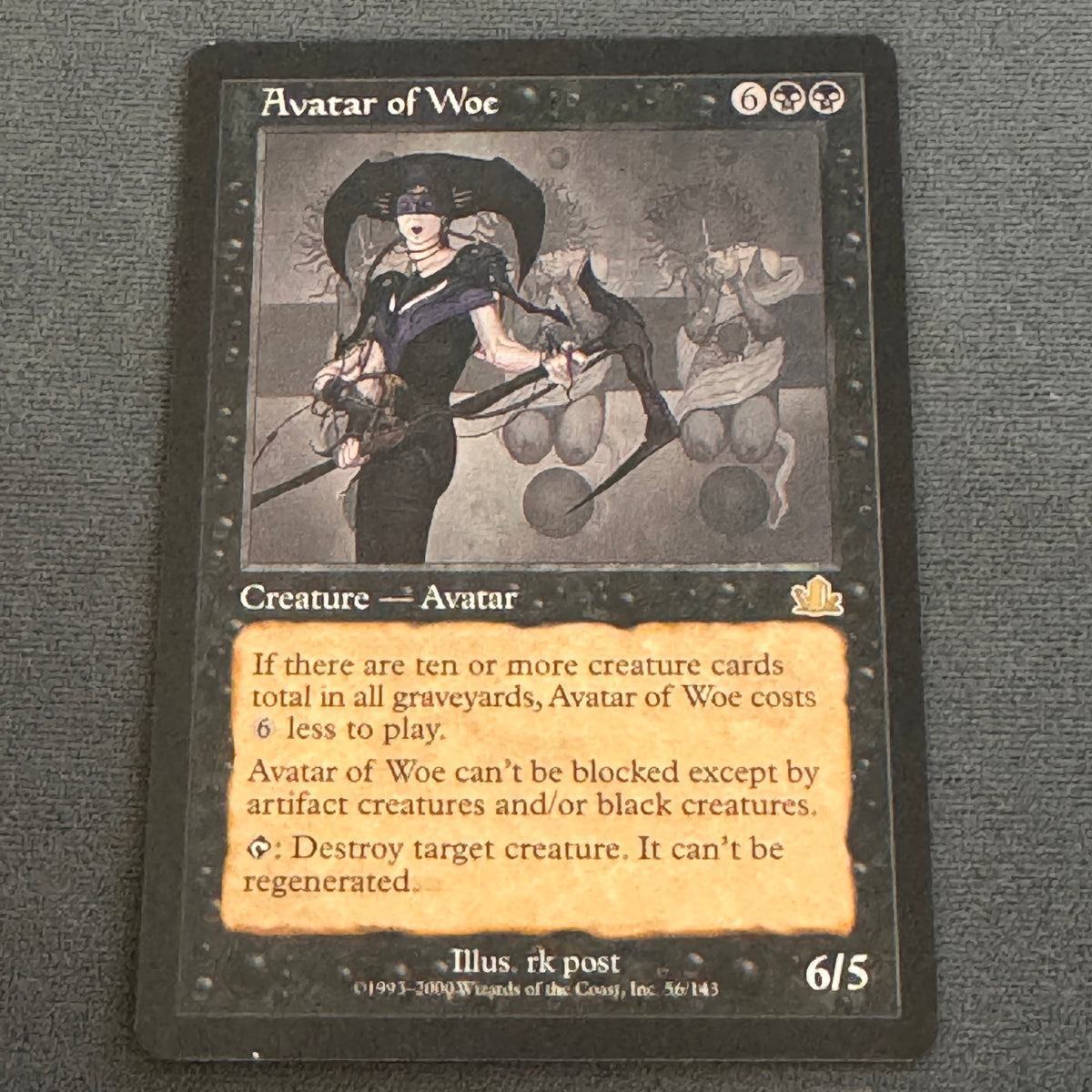Avatar of Woe Prophecy 56 MTG Magic The Gathering NM