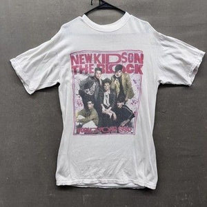 Vintage New Kids On The Block Shirt Mens Free Size 1990 World Tour Band 90s 1