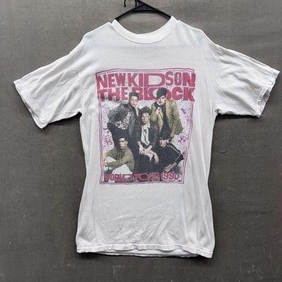 New Kids On The Block Vintage 1990 World Tour Shirt Mens Free Size Pre-Owned Goo