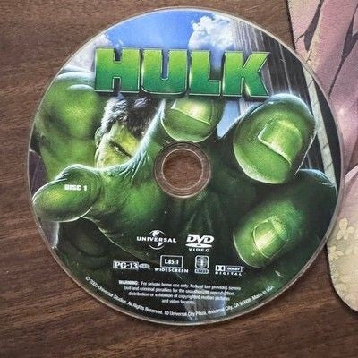 The Hulk DVD Disc 1 2003 Widescreen PG-13 Universal Studios Digital